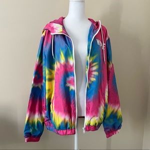 Vine & Valley Tie-Dye “Hype” Zip-Up Hoodie. Unisex XL.